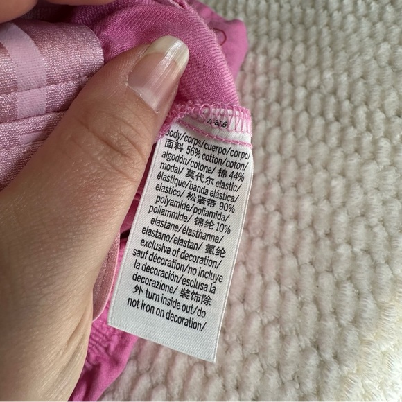 Victoria's Secret PINK Womens Pink Boxer Sleep Shorts with P logo Spring Flirty - Picture 6 of 7